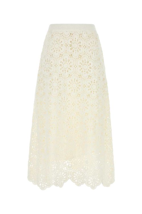 Flower Skirt — White