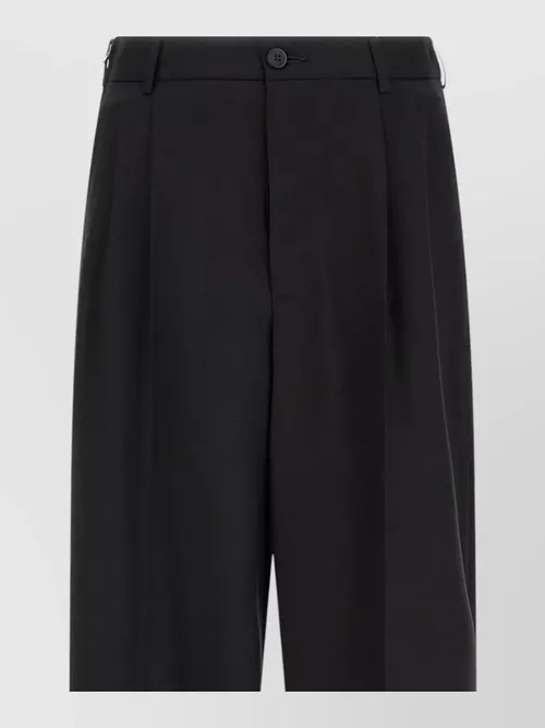 Magliano - zip tailored trousers pleated front belt loop