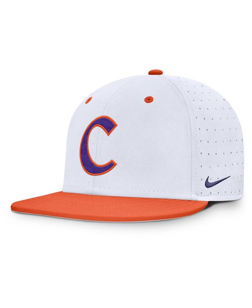 Men's White Clemson Tigers On-Field Dugout True Performance Fitted Hat - White