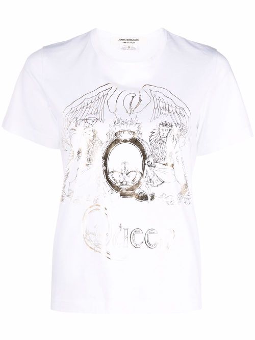 Graphic-print round-neck T-shirt - White