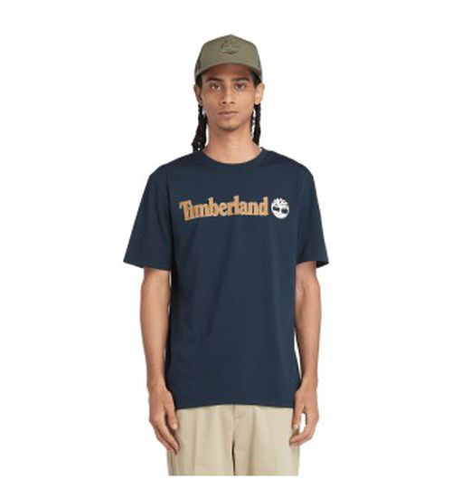 Timberland for man. TB0A5UPQ4331 Kennebec River navy logo T-shirt (XL), Casual, Cotton, Short sleeve