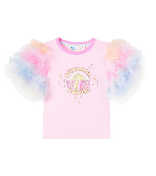 Sunflower Power printed cotton T-shirt