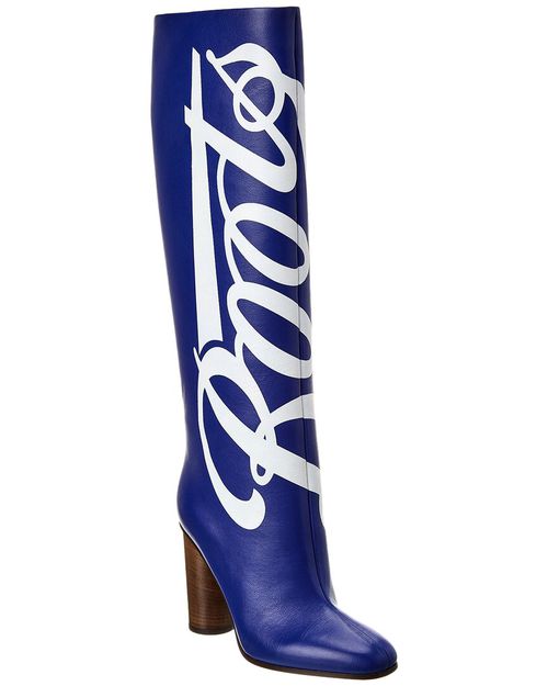Boots Leather Knee-High Boot