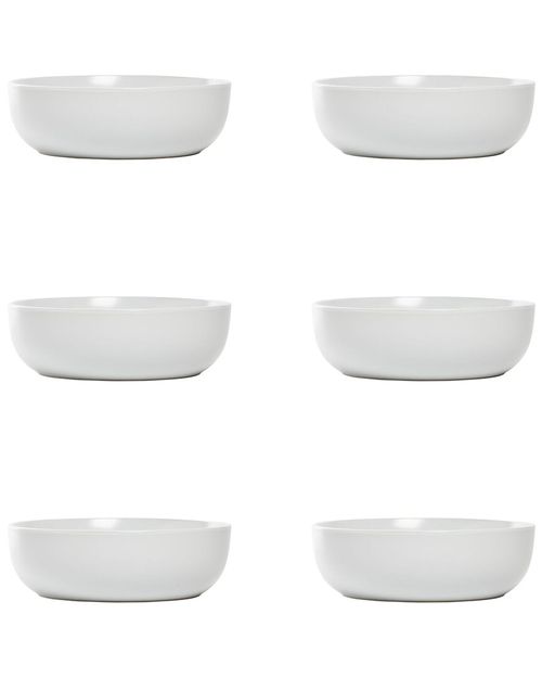 Set Of 6 Wazee Matte Coupe Dinnerware Bowls