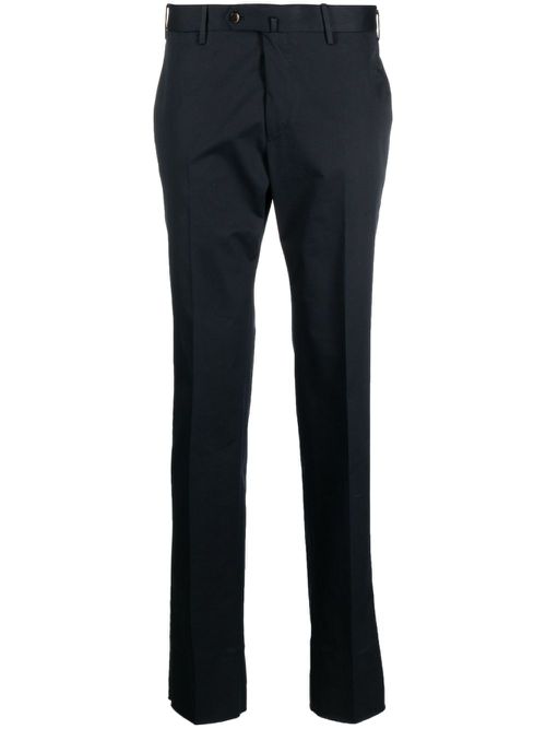 Stretch-cotton chino trousers - Blue