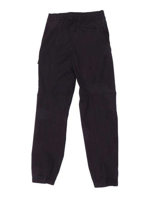 REGULAR TAPERED PANTS Black Cotton Elastane