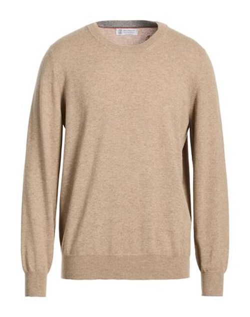 Man Sweater Taupe Size 46 Cashmere