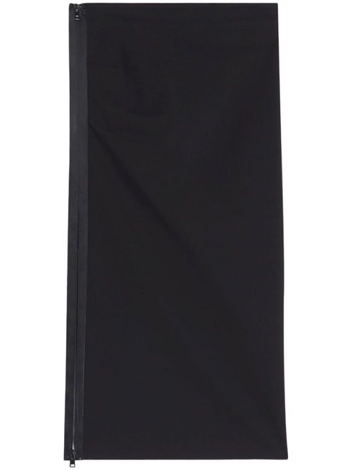 Crepe pencil skirt - Black