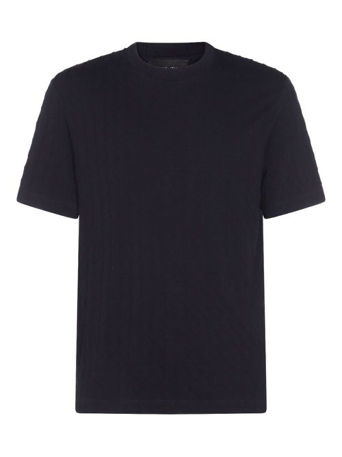 Ribbed short-sleeve t-shirt - Blue