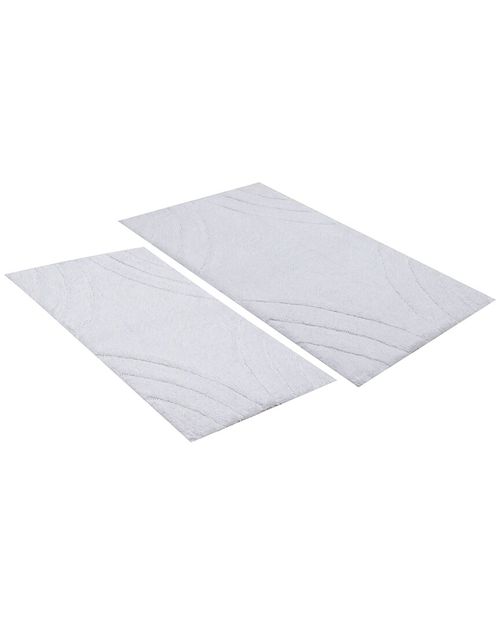 2Pc Diamond Cotton Bath Rug Set