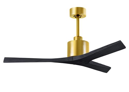 Mollywood 6-Speed Ceiling Fan in Brushed Brass with Matte Black blade
