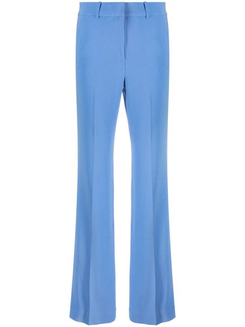 Tailored-cut straight-leg trousers - Blue