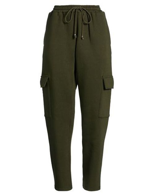 Woman Pants Military green Size L Cotton