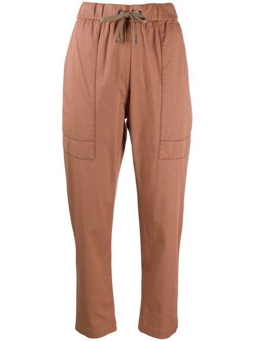 Brunello Cucinelli paperbag trousers - Pink
