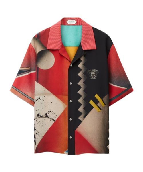 Medusa-head graphic-print shirt