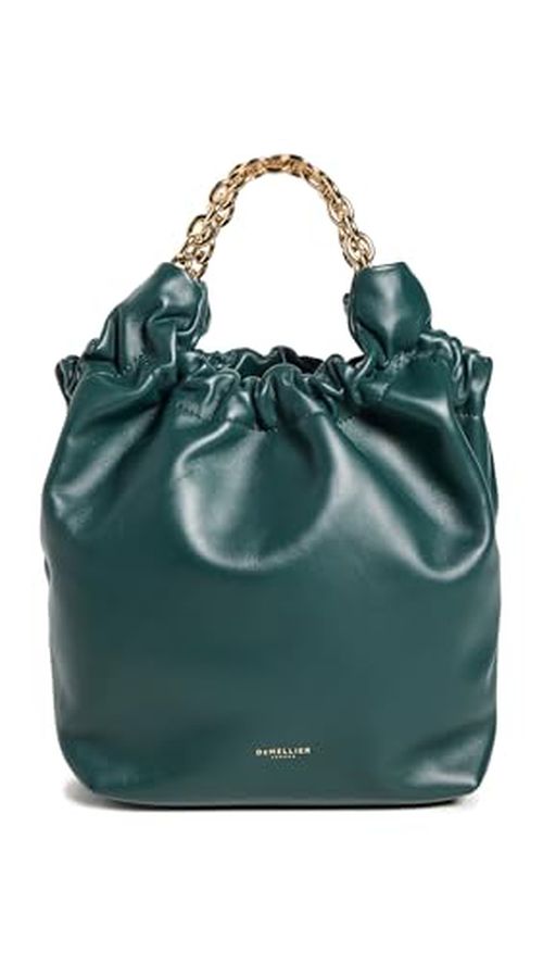 DeMellier Women's Small Miami Bag, Forest Green Smooth, One Size