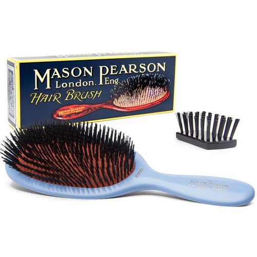 Extra Large Pure Bristle Hair Brush Blue