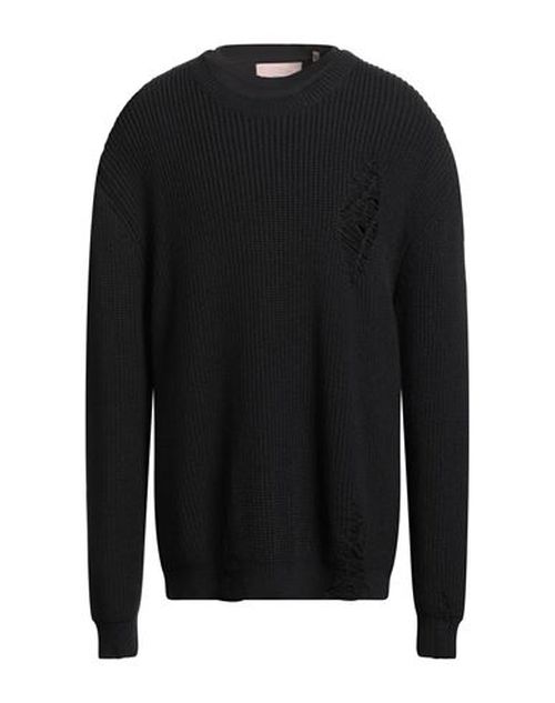 Man Sweater Black Size XL Cotton