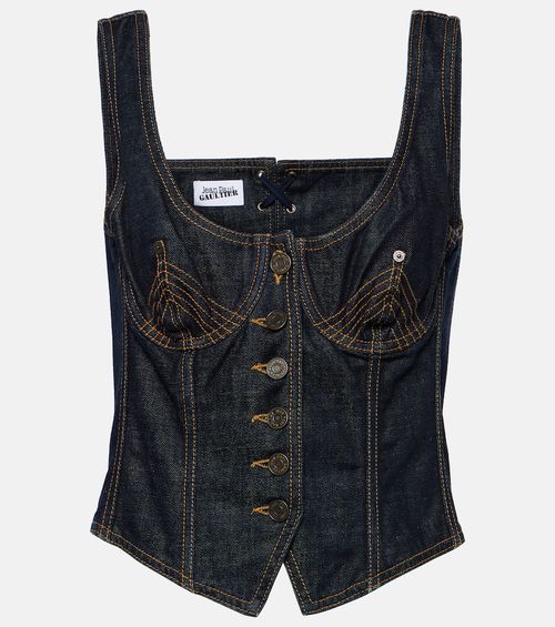 Denim bustier