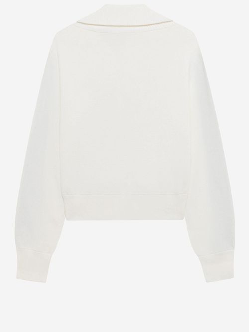 Viscose Blend Sweatshirt — White