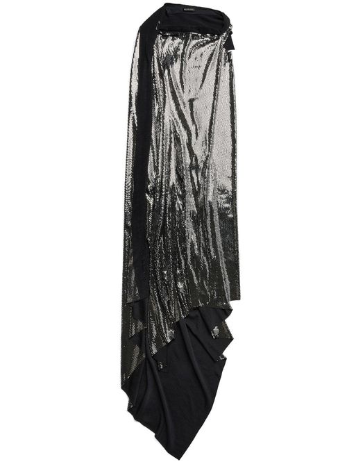 Metallic-Effect Dress — Black