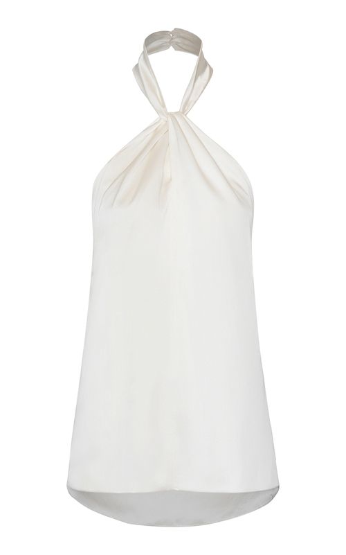 La Villa Silk Halter Top