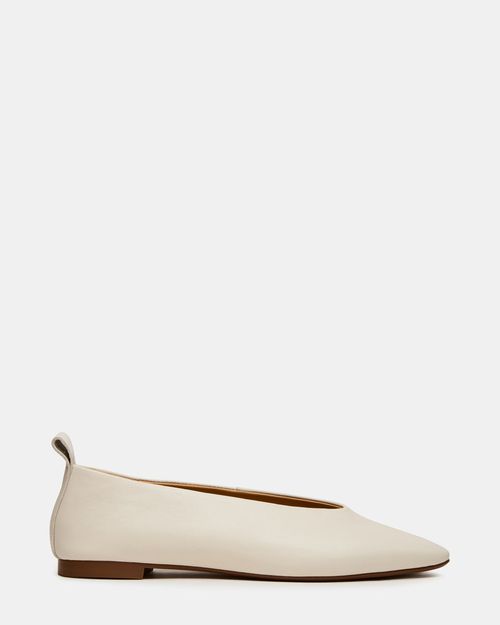 Steve Madden Women's Swanky Ballet Flats - Bone - - Leather