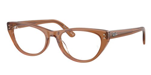 Ray-Ban RX5449D Asian Fit 8201 Women’s Eyeglasses Brown 54 - Blue Light Block Available