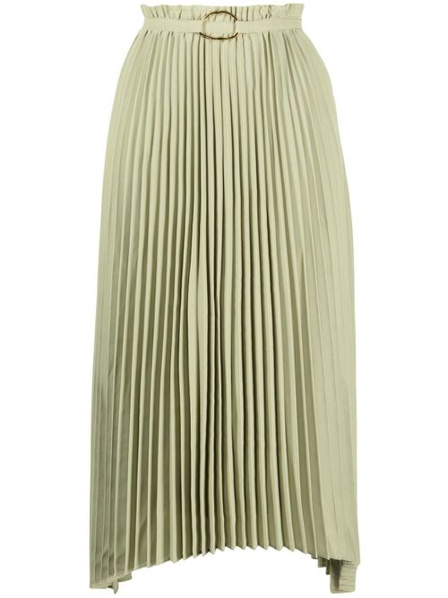 Dilan pleated midi skirt - Green