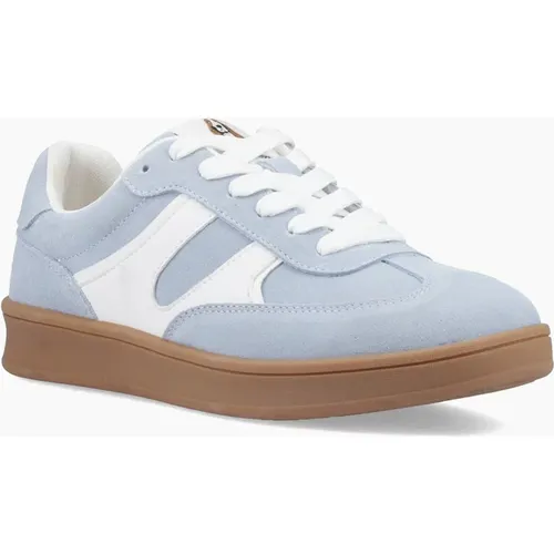 Women's Hush Puppies Maura Suede Women's Blue Trainer