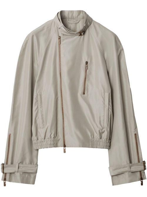 Burberry silk Harrington jacket - Grey