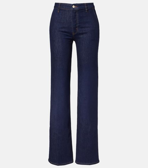 High-rise straight jeans