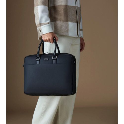 The Grantham Waxed Canvas & Leather Laptop Bag