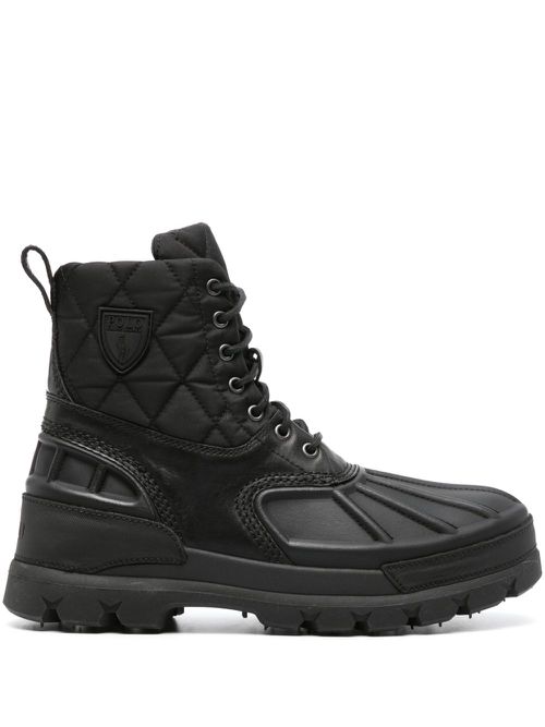 Oslo quilted ankle boots - Black