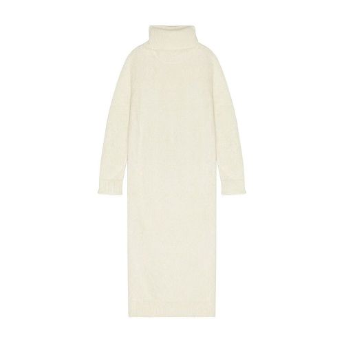 Mohair Turtleneck Turtleneck Sweater — White