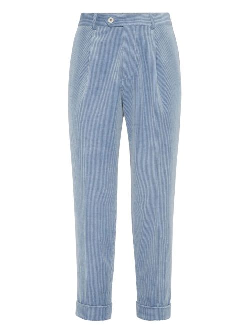 Pleated trousers - Blue