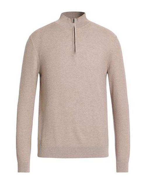 Man Sweater Taupe Size 40 Cotton, Cashmere