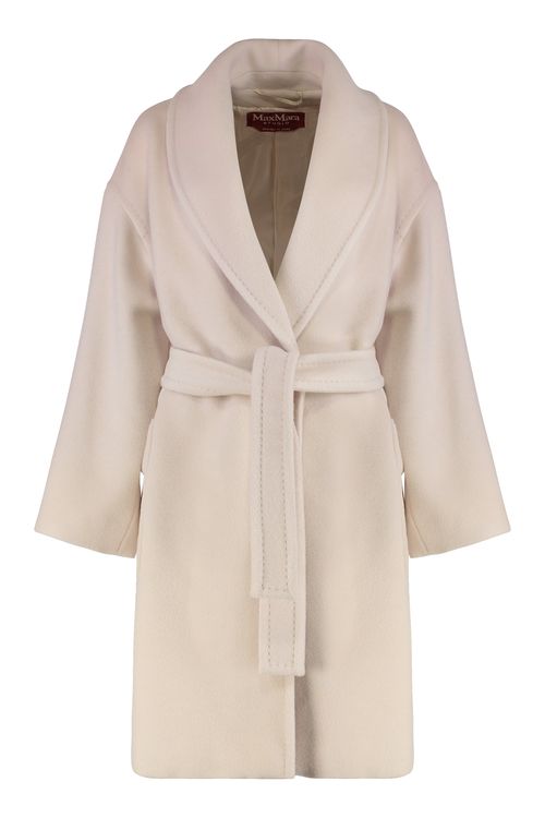 Cloruro Wool and Alpaca Jacket with Waist Belt