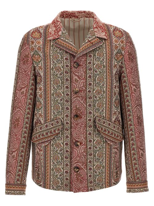 Balmacaan Neck Overshirt Shirt, Blouse
