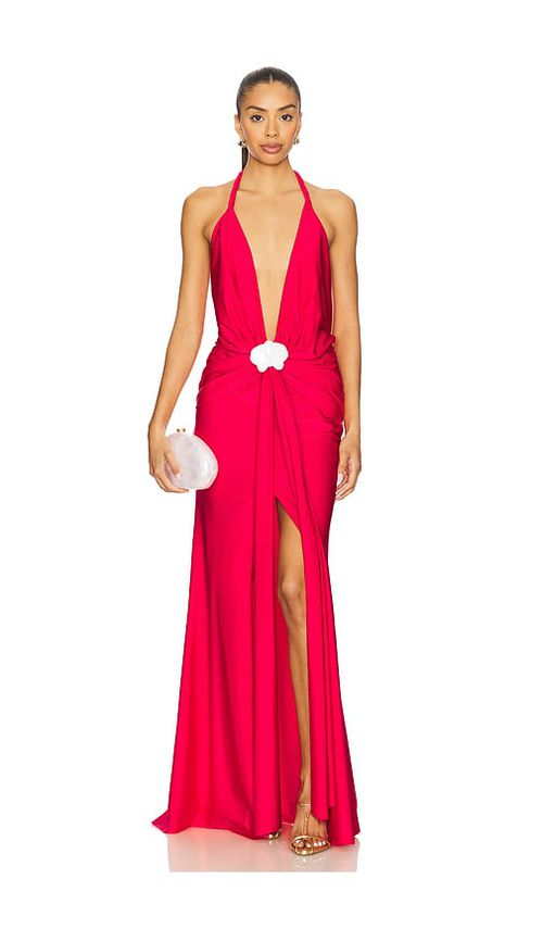 Shani Shemer Olesia Maxi Dress in Raspberry - Red. L also in