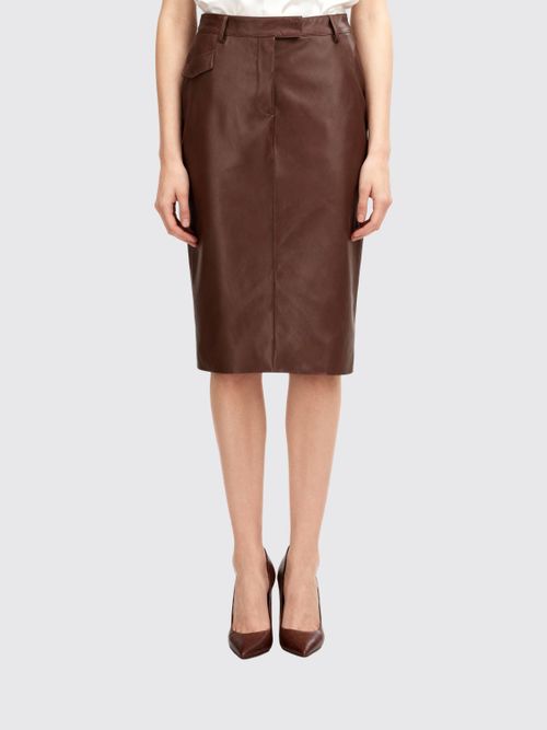 Skirt Woman color Brown