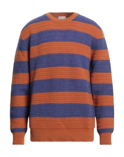 Man Sweater Rust Size 40 Merino Wool, Alpaca wool, Polyamide