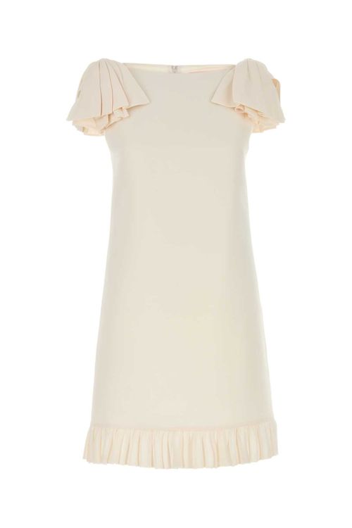 Solid Dress — Beige