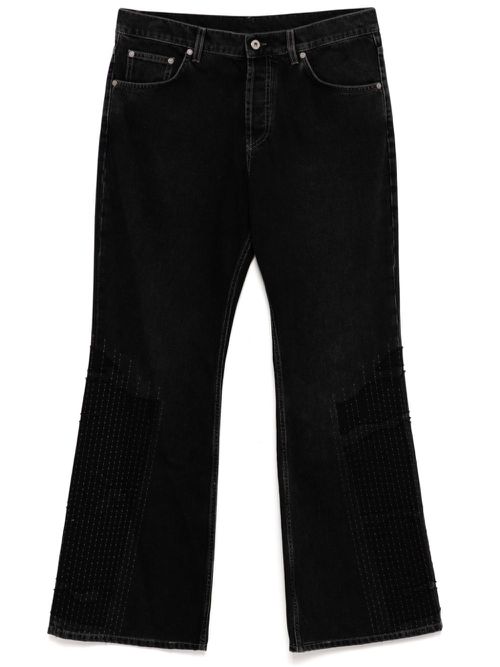 Patchwork flared jeans - Black