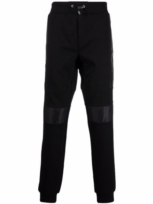 Drawstring-waist cotton track trousers