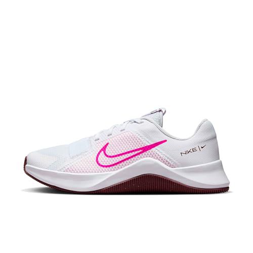 Nike Women's Training Shoes, White Fierce Pink Foam, 10.5 US