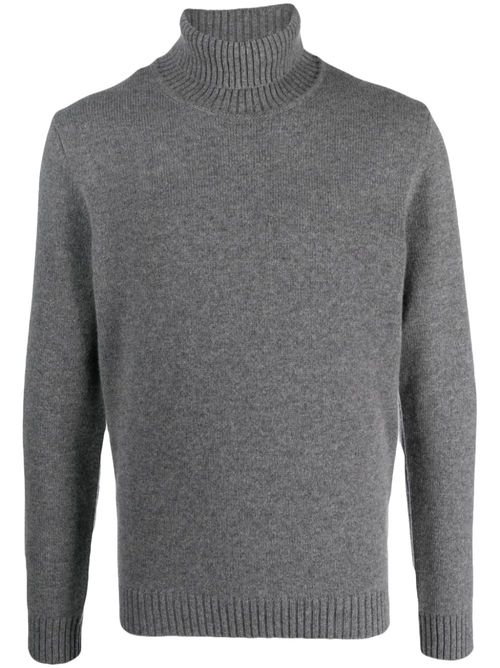 Roll-neck cashmere jumper - Grey