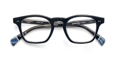 Etnia Barcelona Monells BKBL Men's Eyeglasses Black Size 47 (Frame Only) - Blue Light Block Available