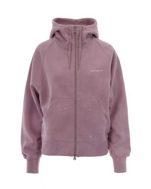 Purple Logo Hood Sweatshirt