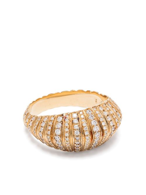 Lizzie Mandler Fine Jewelry 여성 18K Yellow Gold Diamond Ring - Women's - White Diamond/18kt Yellow Gold R703WD18K22702082